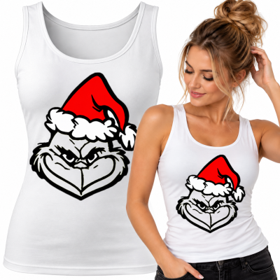 TANK TOP DAMSKI ŚWIĄTECZNY  GRINCH